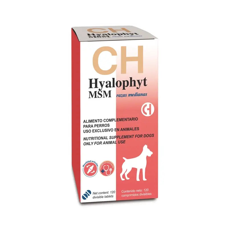 Chemical Hyalophyt MSM για μεσαίου μεγέθους φυλές, 120 κάψουλες 