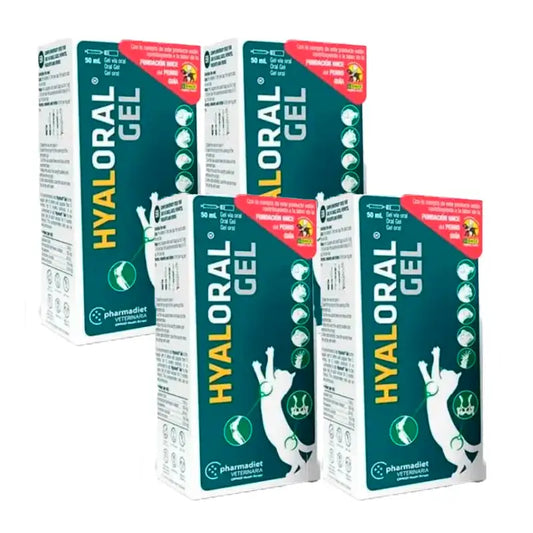 Hyaloral Gel για κουτάβια και γατάκια, συσκευασία 4 x 50 ml