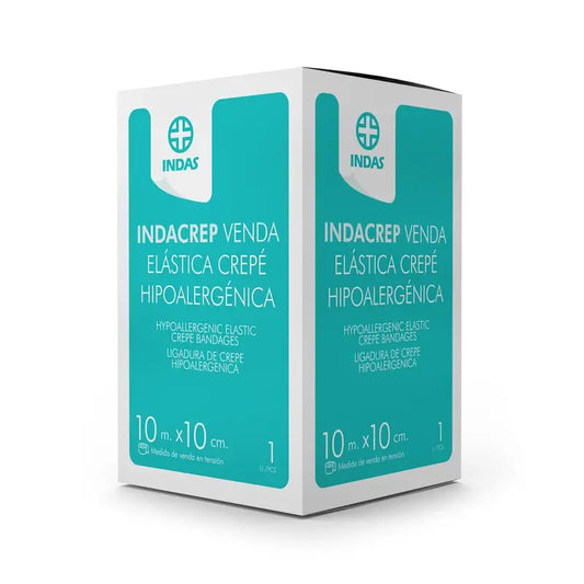 Indacrep Ελαστικός επίδεσμος από κρεπ 10 μ. × 10 εκ., 1 τεμάχιο