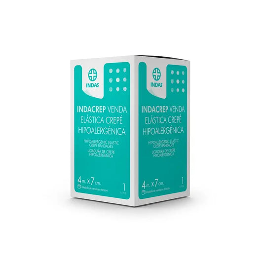 Indacrep Ελαστικός επίδεσμος από κρεπ 4 M X 7 Cm., 1 τεμάχιο