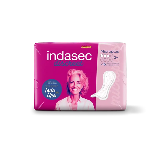 Indasec Discreet Σερβιέτες ακράτειας Micro Plus, 16 τεμάχια