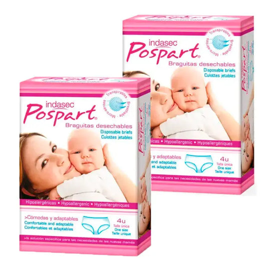 Indasec Pospart Μίας Χρήσης Σλιπ, Συσκευασία 2 x 4 τεμάχια