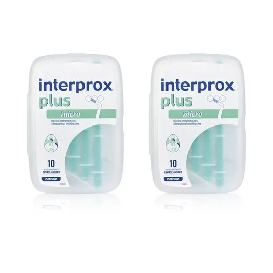 Interprox Οδοντόβουρτσα Interproximal Plus Micro, 2X10 τεμάχια 