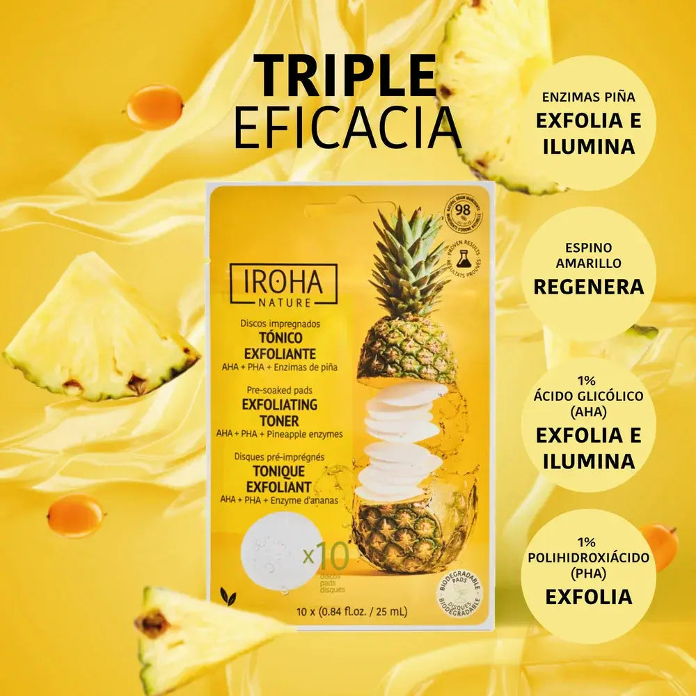 Iroha Nature Δίσκοι Τονωτικής Απολέπισης, 10 τεμ.