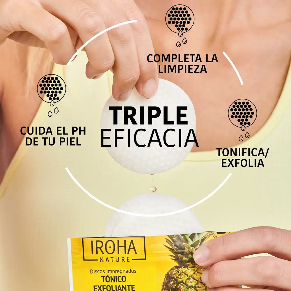 Iroha Nature Δίσκοι Τονωτικής Απολέπισης, 10 τεμ.