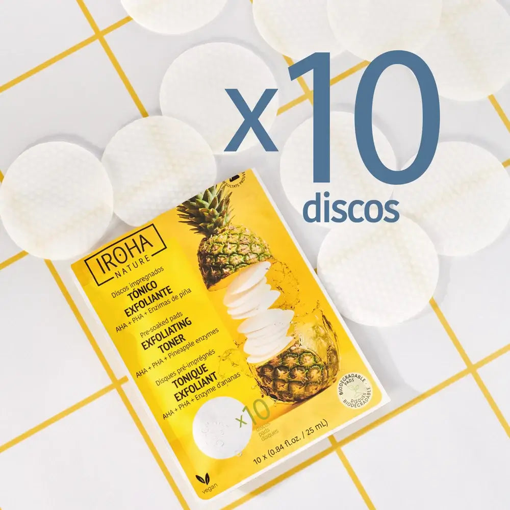 Iroha Nature Δίσκοι Τονωτικής Απολέπισης, 10 τεμ.