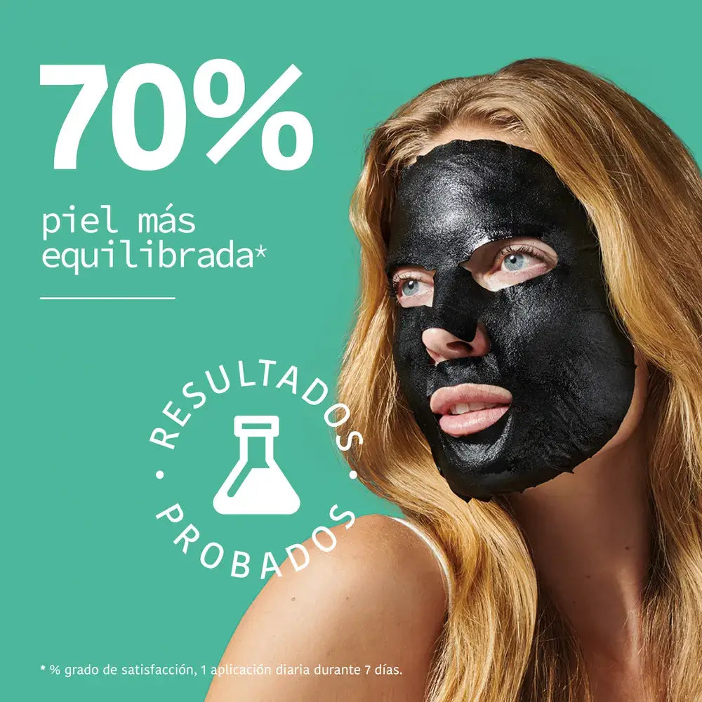 Iroha Nature Εξισορροπητική Μάσκα Προσώπου σε Χαρτομάντιλο - Άνθρακας, 23 ml