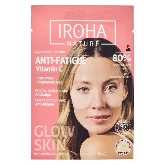 Iroha Nature Αντι-κόπωσης επιθέματα για την περιοχή των ματιών – Βιταμίνη C, 16 (2x8) ml