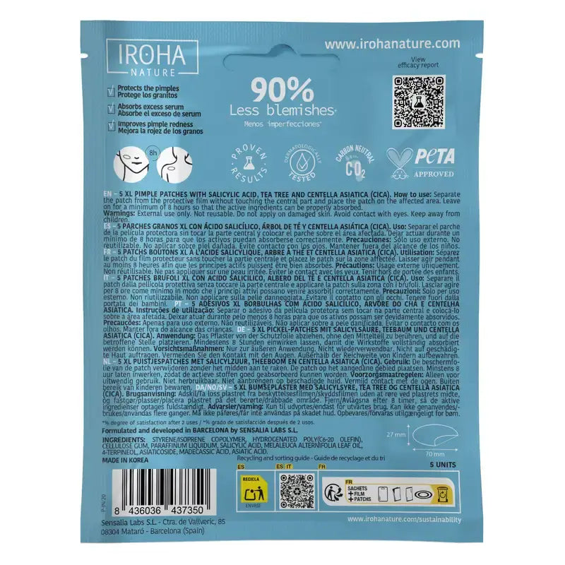 Iroha Nature Xl Pimple Patch, 5 τεμάχια
