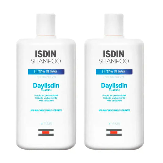 Isdin Daylisdin Σαμπουάν Εξαιρετικά Απαλό, Συσκευασία 2 x 400 ml