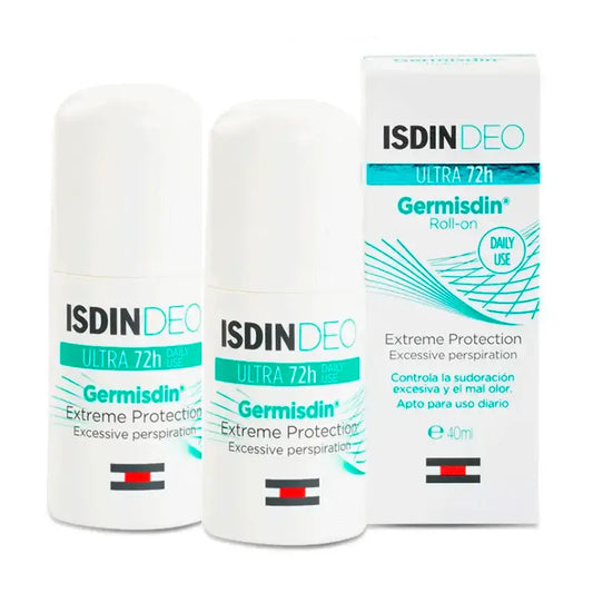 Isdin Deo Germisdin Roll On, Συσκευασία 2 x 40 ml