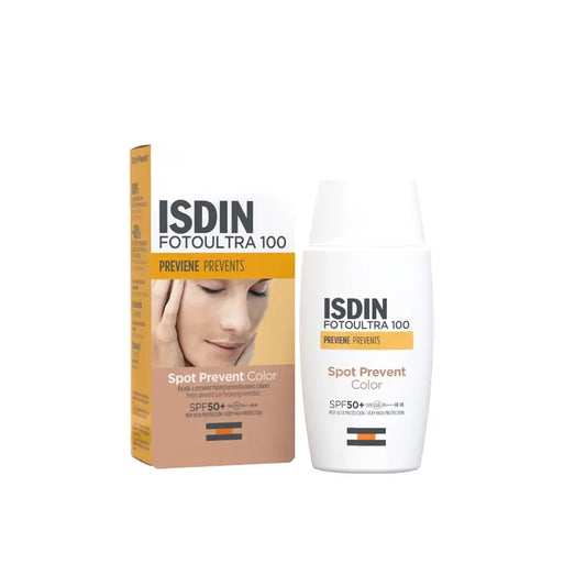 Isdin Αντηλιακό Fotoultra 100 Spot Prevent Color SPF50+, 50 ml