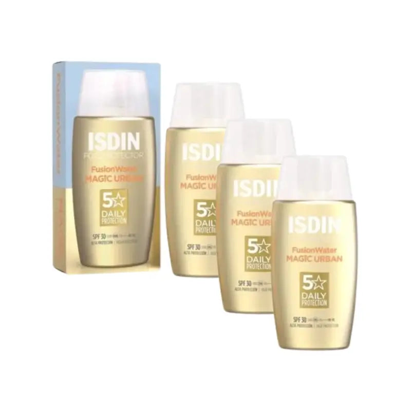 Isdin Αντηλιακό Fusión Water Urban SPF 30, 3×50 ml