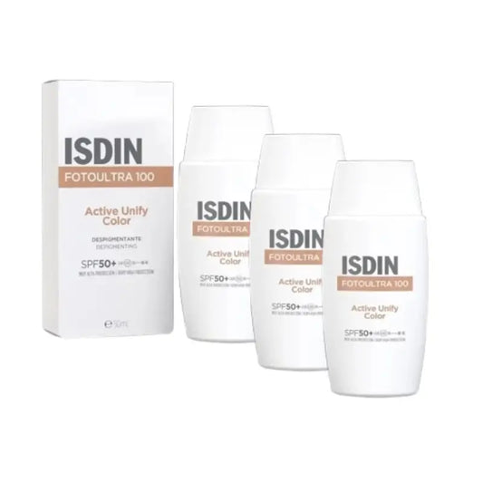 Isdin Fotoultra Active Unify με χρώμα SPF 50+, 3×50 ml