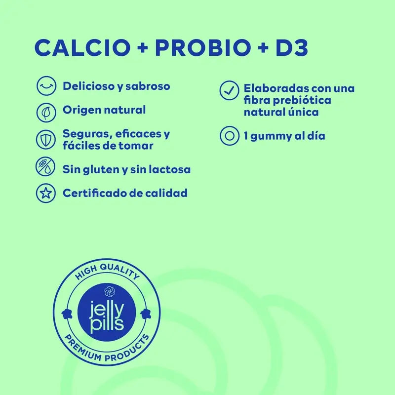 Jelly Pills Caclium+D3+K2+Propbio Kids Φράουλα, 70 ζελεδάκια