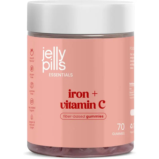 Jelly Pills Σίδηρος + Βιταμίνη C Από Αχλάδι, 70 τεμάχια
