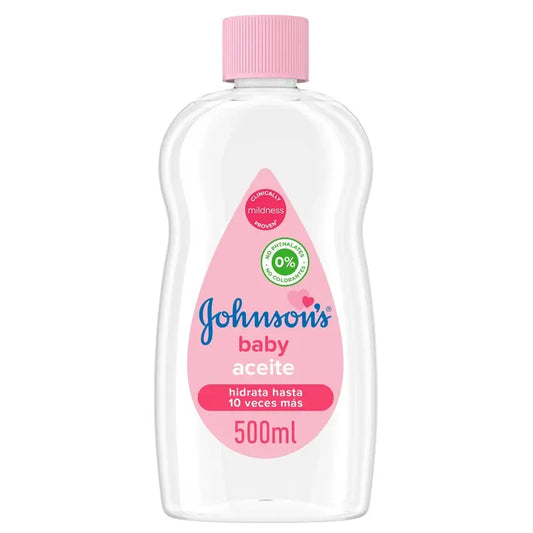 Johnson'S Baby Λάδι Regular, Αφήνει το δέρμα απαλό και υγιές, Ιδανικό για ευαίσθητο δέρμα, 500 ml