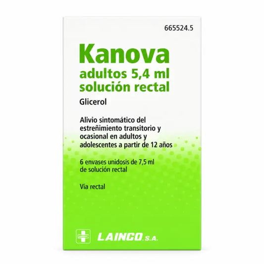 Kanova για ενήλικες, 6 κλύσματα των 7,5 ml