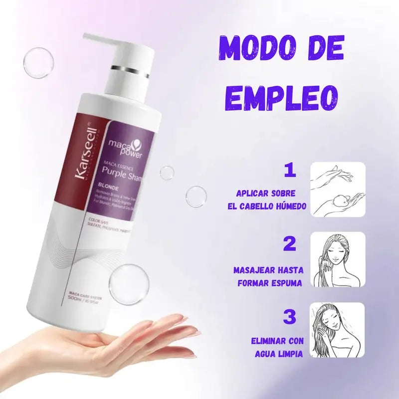 Karseell Σαμπουάν για Μαλλιά Μωβ, 500 ml