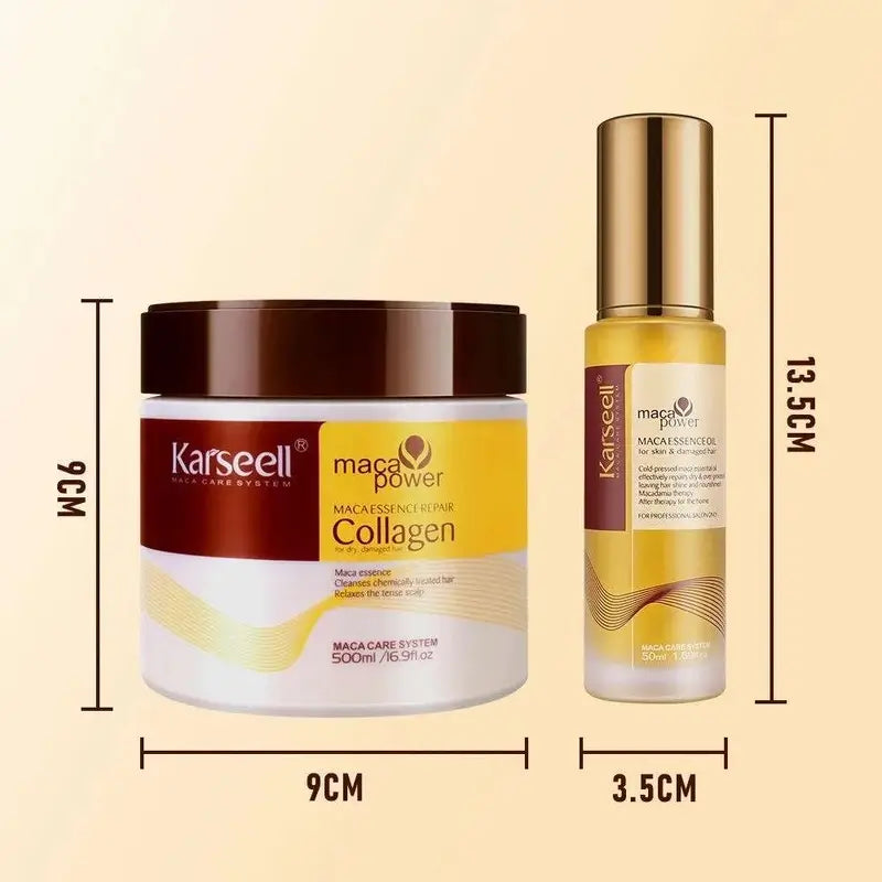 Karseell Pack: Μάσκα και λάδι για τα μαλλιά, 550 ml