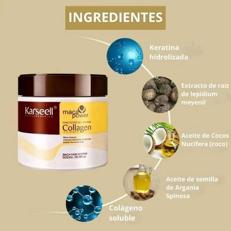 Karseell Pack: Μάσκα και λάδι για τα μαλλιά, 550 ml