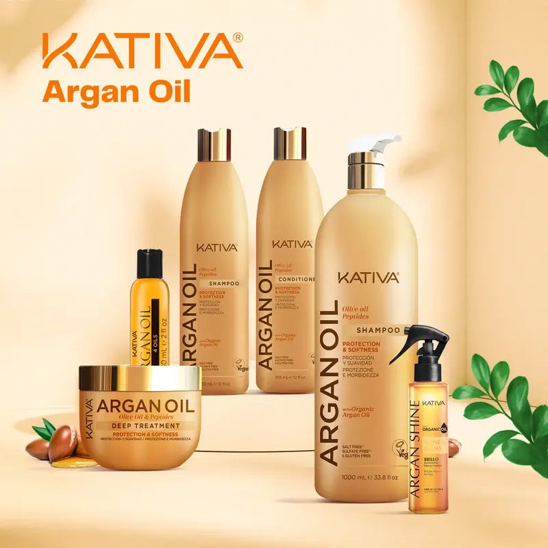 Σαμπουάν Kativa Argan Olive Peptides, 355 ml