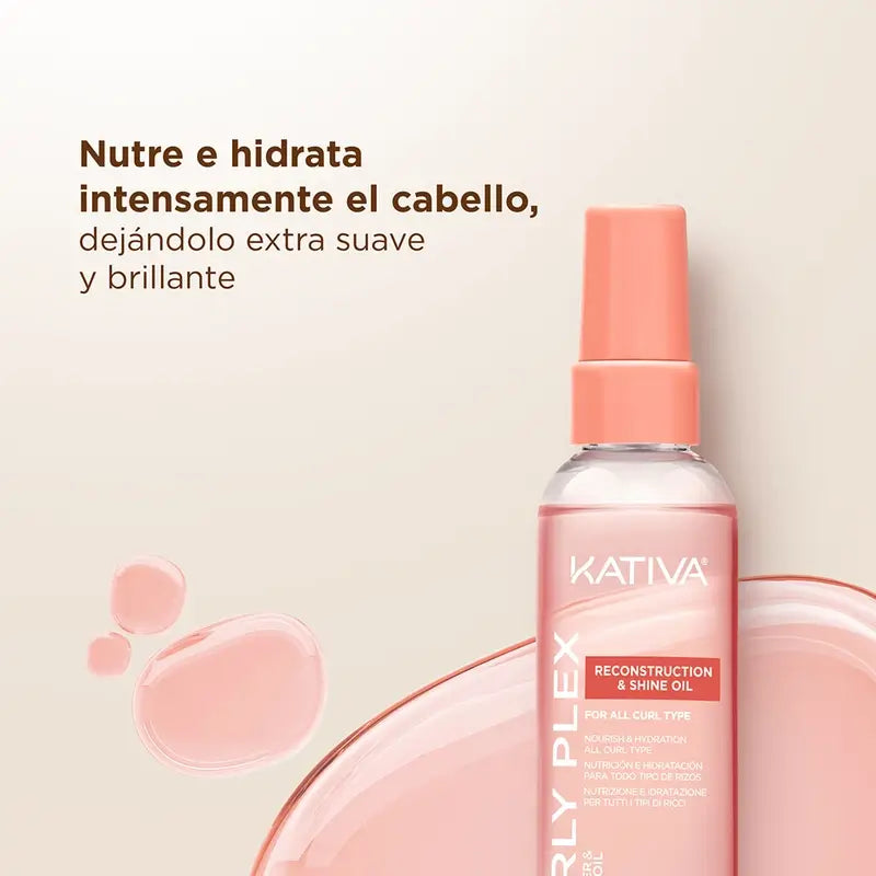 Kativa Curly Plex Reconstruct & Shine Oil, 110 ml