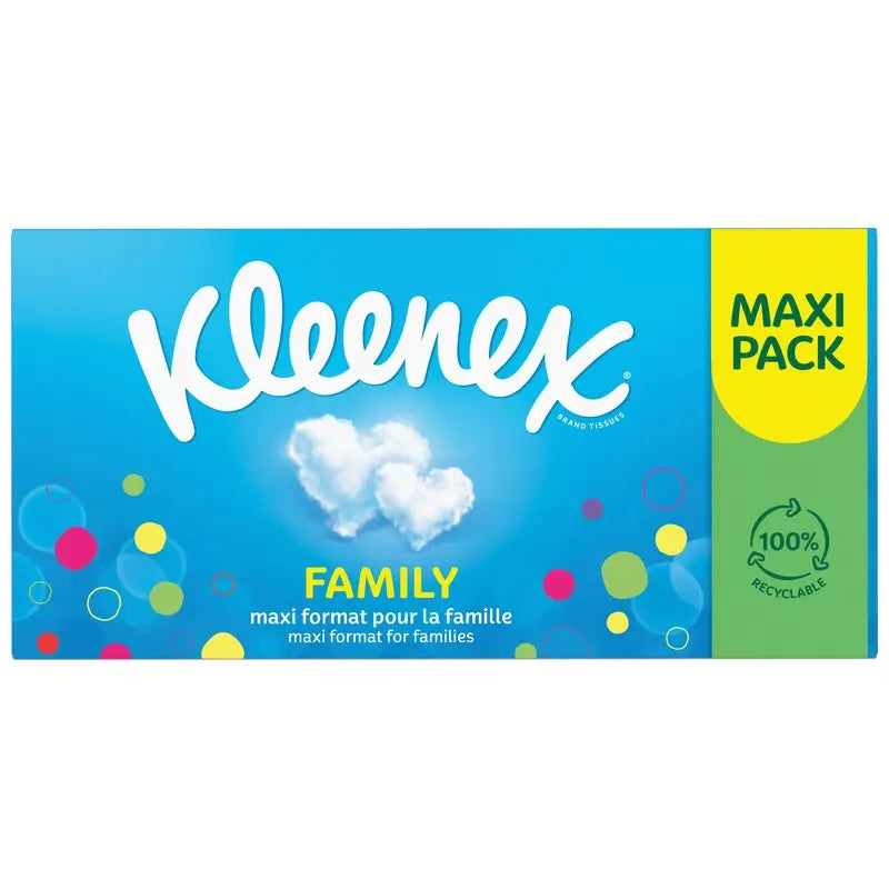 Kleenex Family Χαρτομάντιλα για το πρόσωπο, 128 τεμάχια
