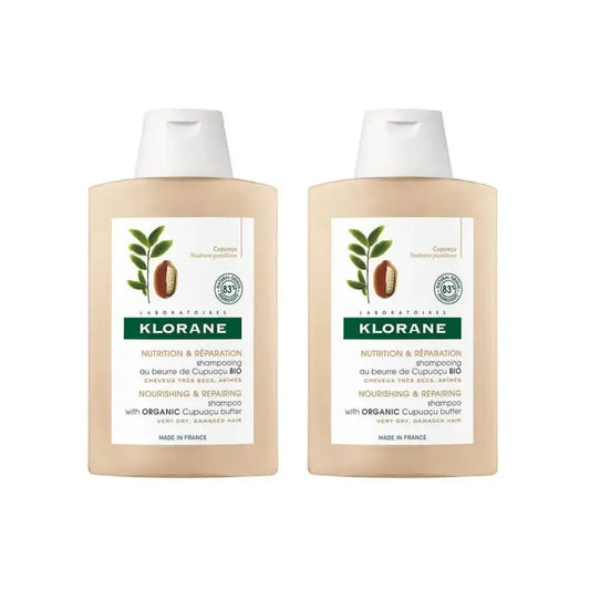 Klorane Σαμπουάν με βούτυρο Cupuaçu, 2×200 ml 