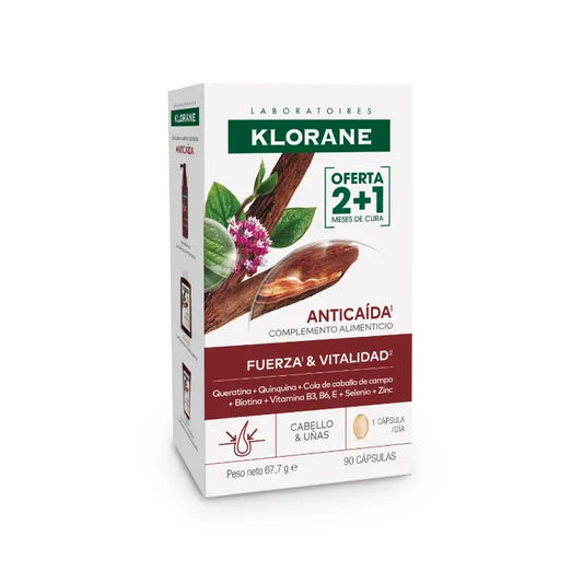 Klorane KeratinCaps Δύναμη και Ζωτικότητα 90 κάψουλες
