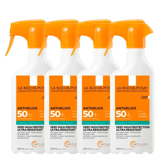 La Roche-Posay Anthelios Family Spray SPF 50+, συσκευασία 4 x 300 ml