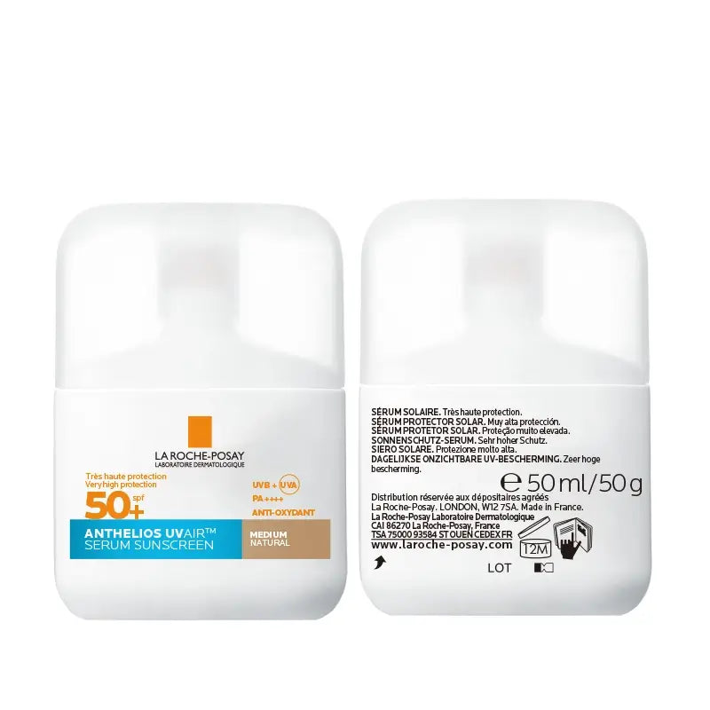 La Roche Posay Anthelios Uvair Sun Serum SPF50+ με χρώμα, μέτρια κάλυψη, 50 ml