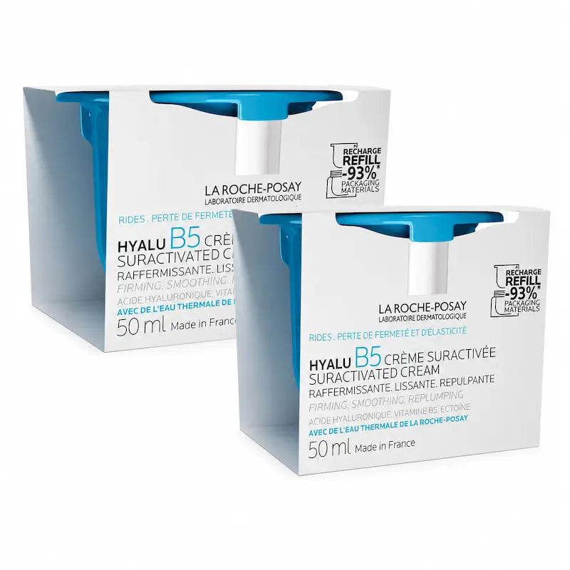 La Roche-Posay Αντιγηραντική Κρέμα Hyalu B5 Suractivated, Συσκευασία Αναπλήρωσης 2 x 50 ml