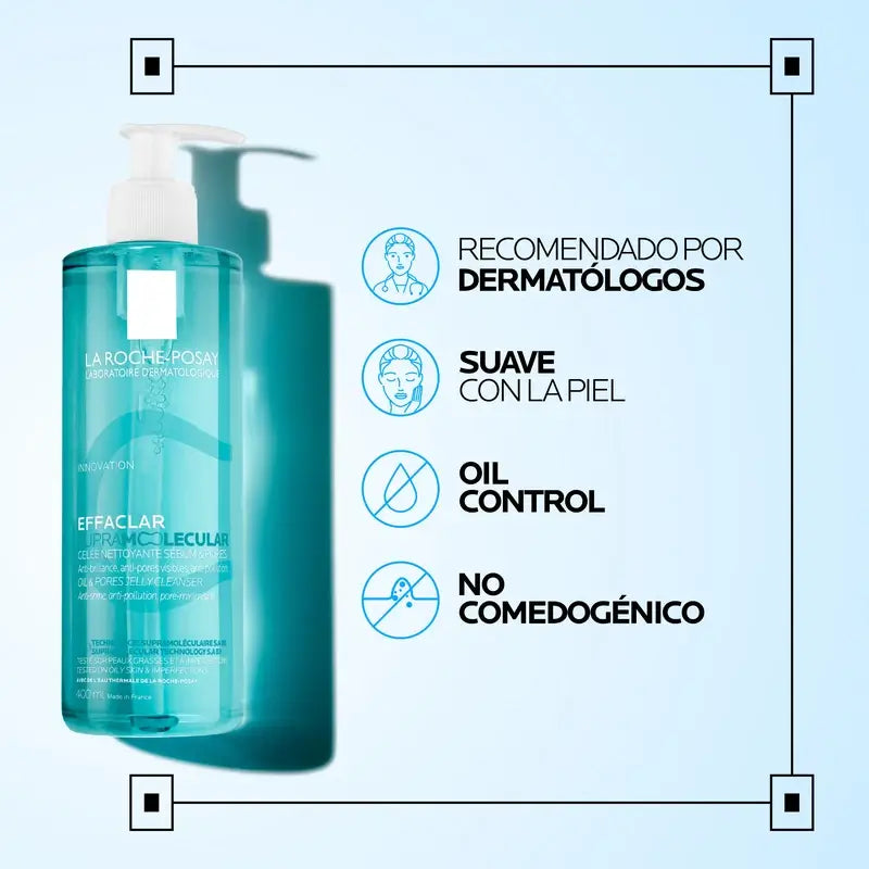 La Roche-Posay Effaclar Supramolecular Gel Καθαριστικό, 400 ml