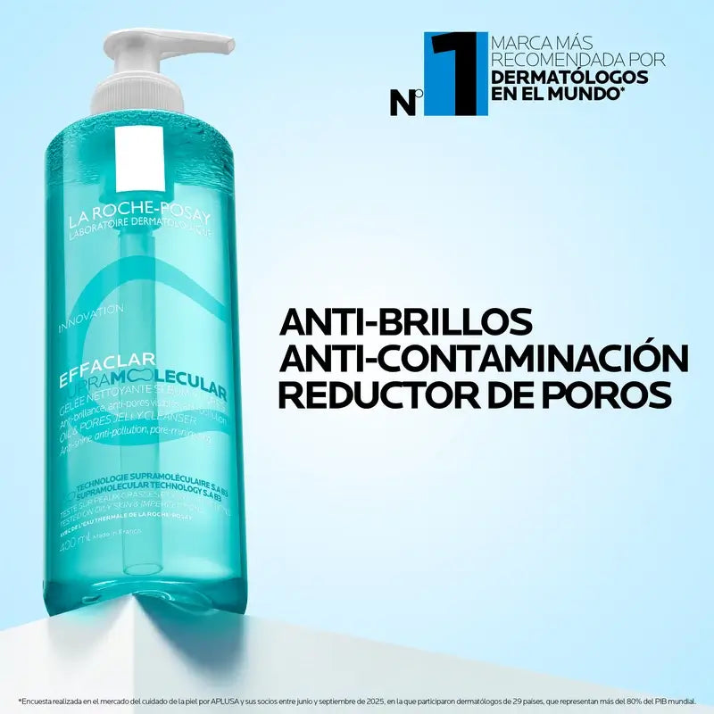 La Roche-Posay Effaclar Supramolecular Gel Καθαριστικό, 400 ml