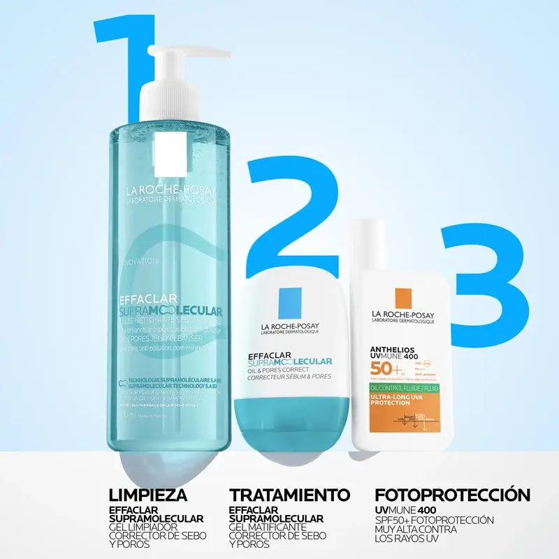 La Roche-Posay Effaclar Supramolecular Gel Καθαριστικό, 400 ml