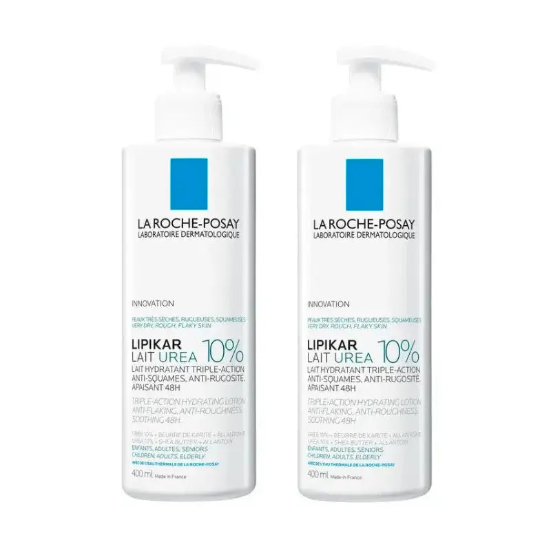 La Roche Posay Lipikar Lait Urea 10%, Συσκευασία 2 x 400 ml