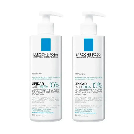 La Roche Posay Lipikar Lait Urea 10%, Συσκευασία 2 x 400 ml