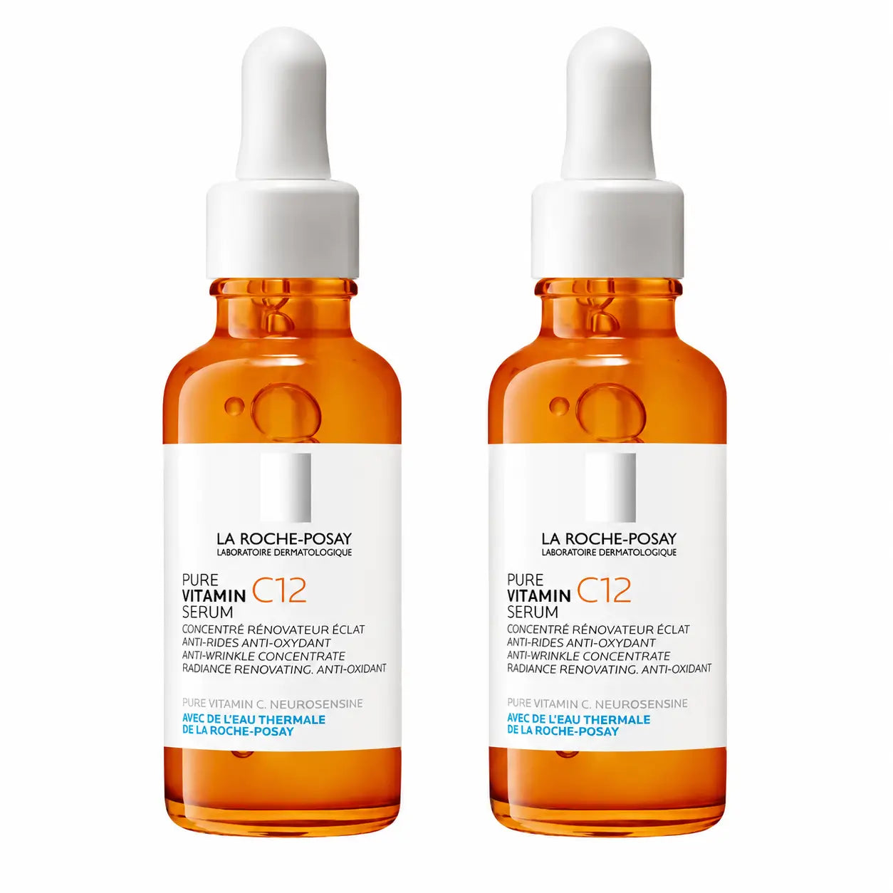 La Roche Posay Ορός Pure Vitamin C12 με αντιοξειδωτική και αντιρυτιδική δράση, Συσκευασία 2 x 30 ml