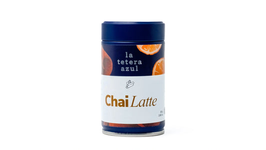 La Tetera Azul Chai Latte σε σκόνη, παραδοσιακό ρόφημα Αγιουρβέδα, χωρίς γλουτένη, χωρίς ζάχαρη, χωρίς λακτόζη, συσκευασία των 80 g.