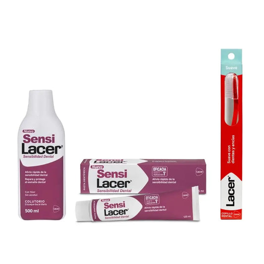 Lacer Pack Sensilacer Ευαίσθητα δόντια (στοματικό διάλυμα + οδοντόκρεμα + οδοντόβουρτσα)