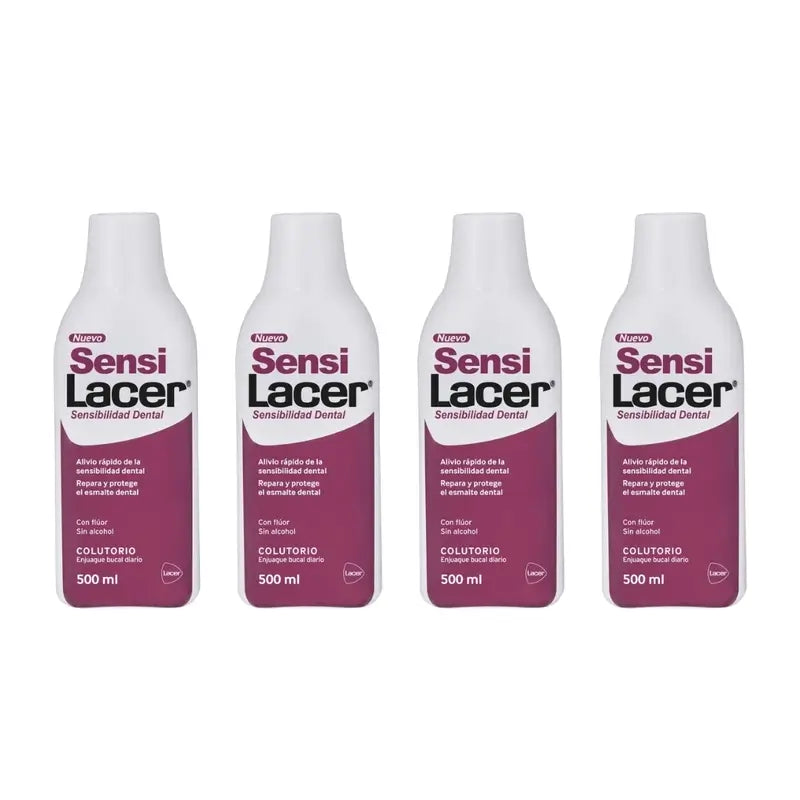 Lacer Sensilacer Στοματικό διάλυμα, Συσκευασία 4 x 500 ml