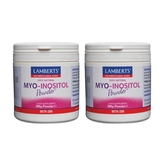 Lamberts Myo-Ινοσιτόλη σε σκόνη, 100% φυσική, 2×200 γρ. 