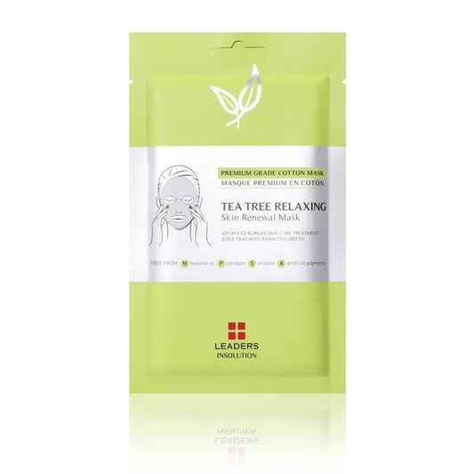 Leaders Tea Tree Relaxing Skin Renewal Μάσκα προσώπου, 25 ml