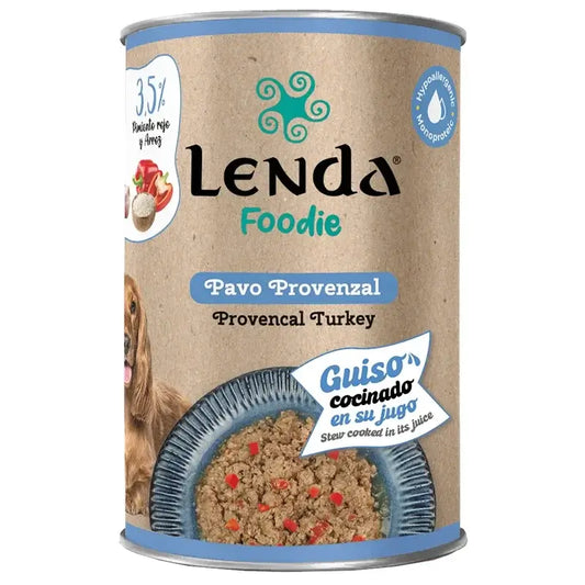 Lenda Foodie Σκύλος – Γαλοπούλα Προβηγκίας, 12x400 γρ.