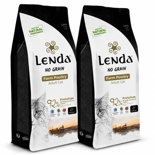 Lenda Gato Aves De Corral Grain Free, 2 × 2 kg