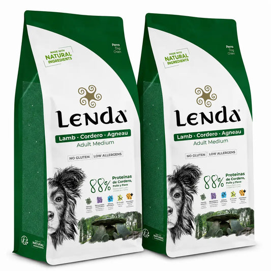 Lenda για ενήλικα σκυλιά με γεύση αρνιού, 2 × 12 kg