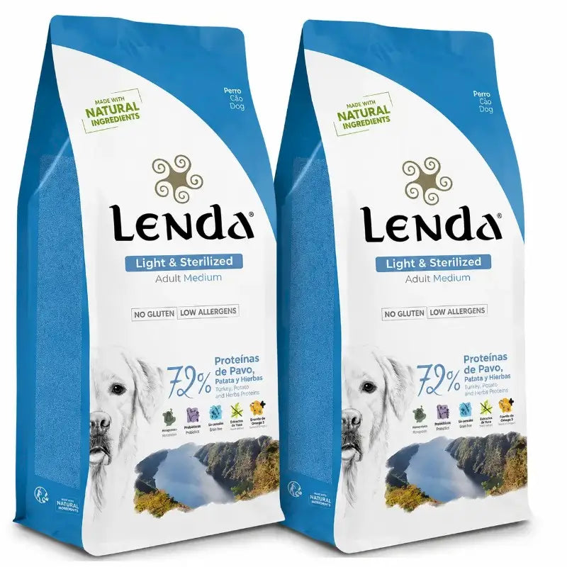 Lenda για ενήλικα σκυλιά light, 2 × 2 kg