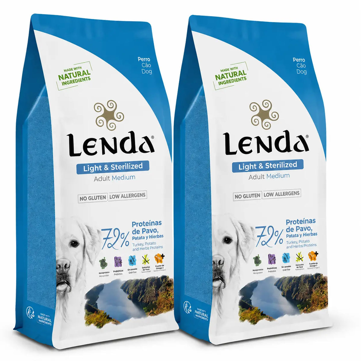 Lenda για ενήλικους σκύλους light, 2 × 6 kg