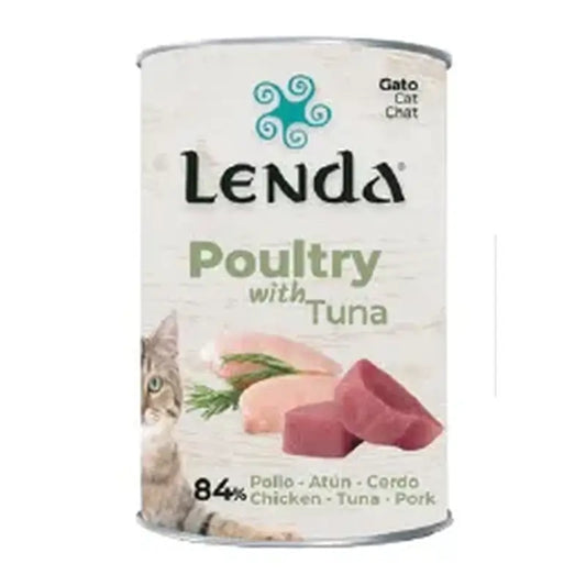 Lenda Wet Cat Πάστα Πτηνών Κυνηγιού L και Τόνου, 12x400 γρ.